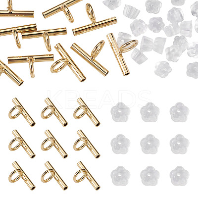 Brass Tube Bails DIY-TA0014-37B-G-1
