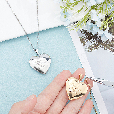 DIY Valentine's Day Themed Pendant Necklaces Making Kits DIY-UN0002-06-1
