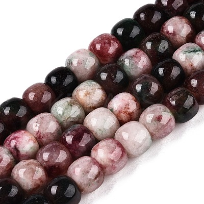 Dyed Natural White Jade Beads Strands G-T138-D25-1