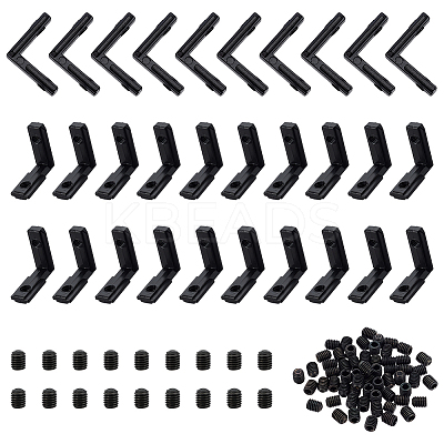 30Pcs Alloy L-Shape Corner Groove Connectors FIND-GA0007-23-1