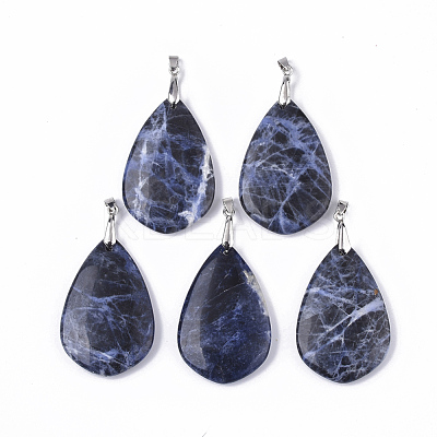 Natural Sodalite Big Pendants G-S359-050A-1