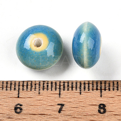 Handmade Porcelain Beads PORC-Q174-12x7mm-3-01-1
