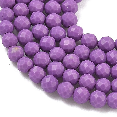 Synthetic Lepidolite/Purple Mica Beads Strands LS-G-G823-16-3mm-01-1