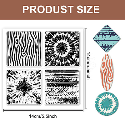 Silicone Clay Texture Mat AJEW-WH0447-051-1