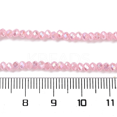 Baking Electroplate Glass Beads Strands DGLA-A039-J4mm-B15-1