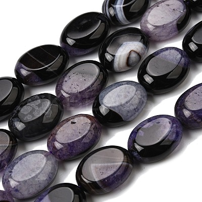 Natural Agate Beads Strands G-F820-N01-01F-1
