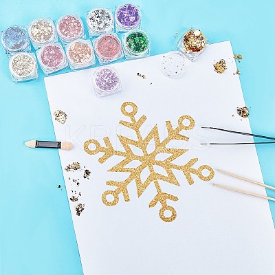 Flake Foil Nail Art Glitter Powder MRMJ-OC0001-15-1