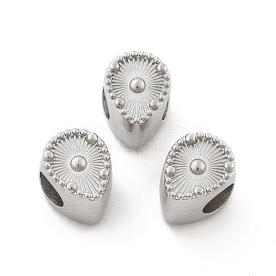 304 Stainless Steel European Beads STAS-M112-03P-02-1