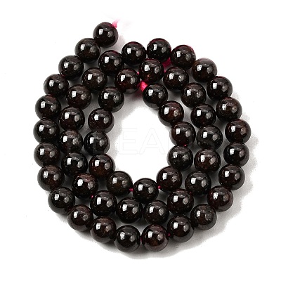 Natural Garnet Gemstone Beads Strands G-R263-7mm-1