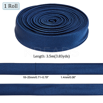 Cloth Cord for Women's Wedding Dress Zipper Replacement SRIB-WH0007-08B-1