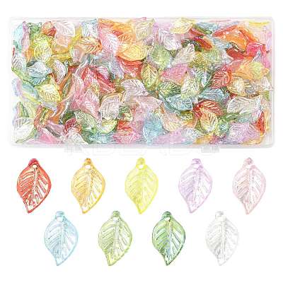 400Pcs Transparent Acrylic Pendants MACR-FS0002-31-1
