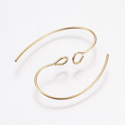 304 Stainless Steel Earring Hooks STAS-F148-05G-02-1