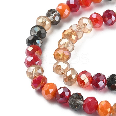 Electroplate Glass Beads Strands EGLA-YW0002-D06-1