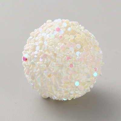 Opaque Acrylic Glitter Beads FIND-CJC0010-111A-17-1