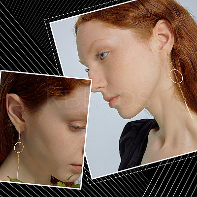 Ring & Bar Drop Earring DIY Making Kit DIY-UN0002-99-1