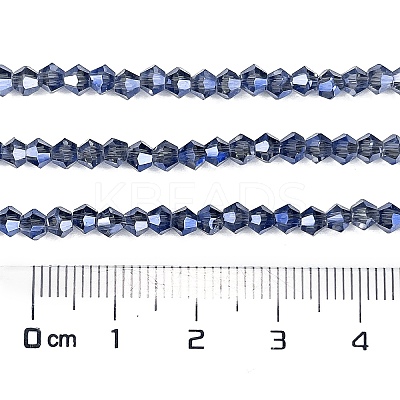 Transparent Electroplate Glass Beads Strands EGLA-A039-T3mm-UA10-1