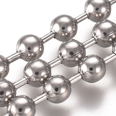 Tarnish Resistant 304 Stainless Steel Ball Chains CHS-E021-13I-P-1