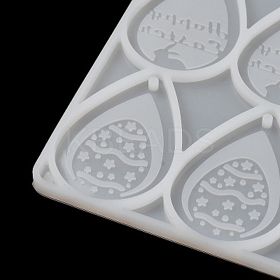 Easter Teardrop with Rabbit/Carrot/Cross Pendant DIY Silhouette Silicone Molds LS-SIMO-C011-04-1