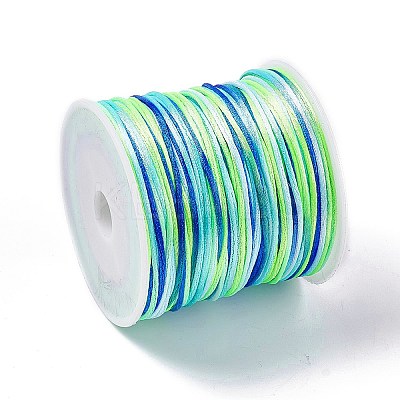 Segment Dyed Nylon Rattail Satin Cords NWIR-A008-01K-1