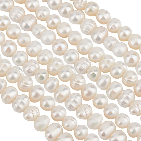 2 Strands Natural Cultured Freshwater Pearl Beads Strands PEAR-BBC0001-12-1