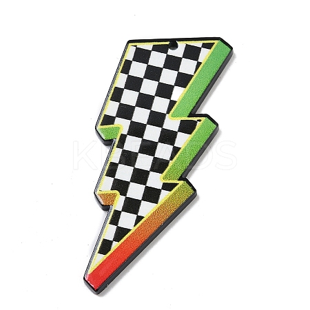 Double-side Printed Opaque Acrylic Pendants FIND-D283-09E-1