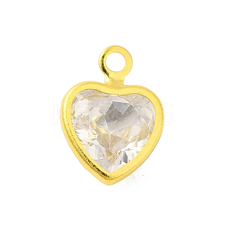 Real 18K Gold Plated Rack Plating Brass Micro Pave Cubic Zirconia Pendants Charms KK-S396-05E-1