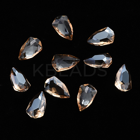 Kite Transparent Glass Cabochons MRMJ-T009-132-1