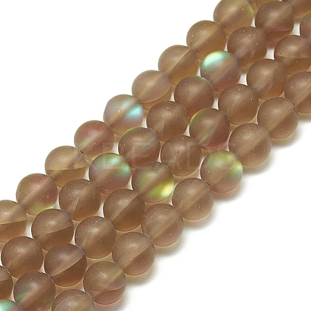 Synthetic Moonstone Beads Strands G-S300-117C-8mm-1