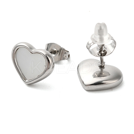Non-Tarnish 304 Stainless Steel Stud Earrings LS-EJEW-U001-05P-05-1