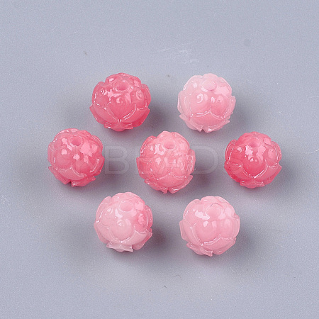 Synthetic Coral Carve Beads CORA-S027-33A-1