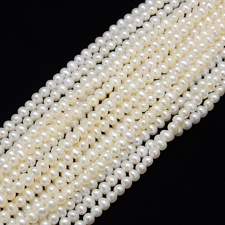 Natural Cultured Freshwater Pearl Beads Strands PEAR-L001-F-13-1