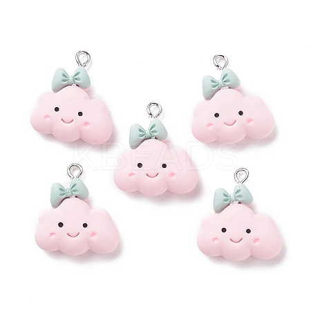 Opaque Resin Pendants LS-X-RESI-F030-08-1