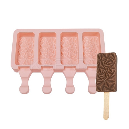 Food Grade DIY Rectangle Ice-cream Silicone Molds DIY-D062-06C-1
