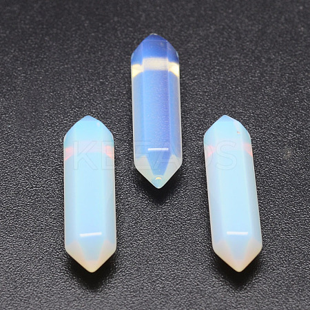 Faceted Opalite Double Terminated Points G-K001-35mm-01-1
