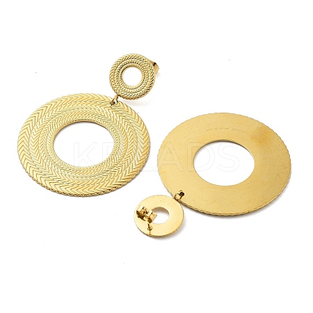 304 Stainless Steel Stud Earrings for Women LS-EJEW-S238-01C-1