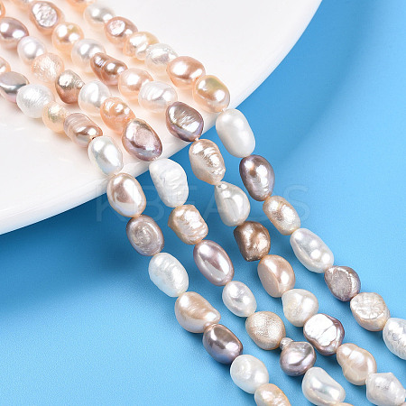 Natural Cultured Freshwater Pearl Beads Strands PEAR-N014-06G-1