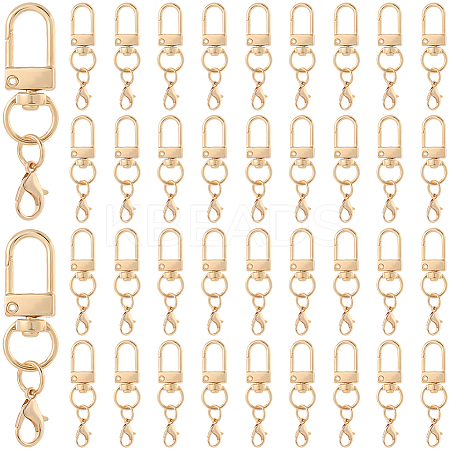 40Pcs Zinc Alloy Swivel Clasps FIND-SP0004-28KCG-1