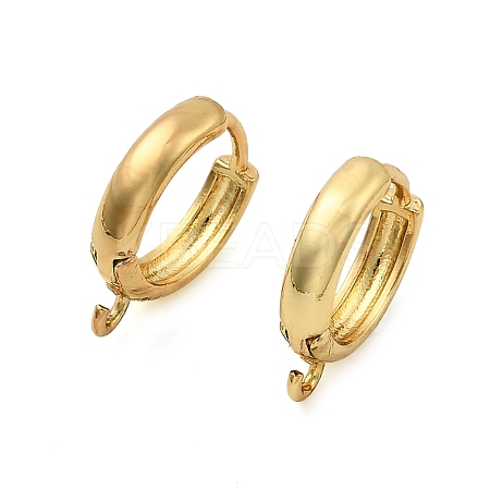 Brass Hoop Earring Findings KK-C134-24G-1