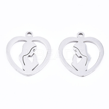 Non-Tarnish 201 Stainless Steel Pendants STAS-T044-193P-1