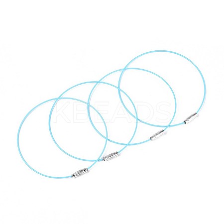 Steel Wire Bracelet Cord DIY Jewelry Making TWIR-R004-14-1