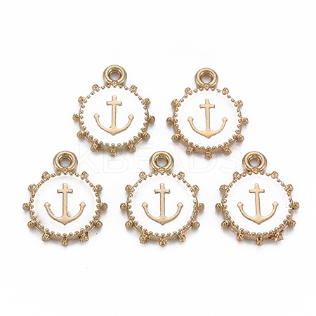 Alloy Enamel Pendants ENAM-N055-016E-NR-1