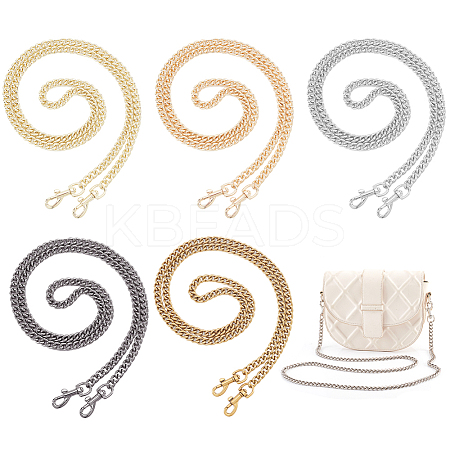 5Pcs 5 Colors Zinc Alloy Bag Straps FIND-PH0010-81-1
