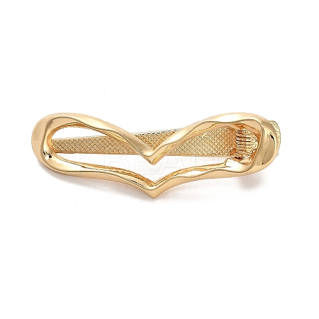 Alloy Alligator Hair Clips AJEW-A061-01A-G-1