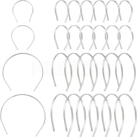 24Pcs 4 Style Iron Dolls Hair Hoop DIY-FG0002-74-1