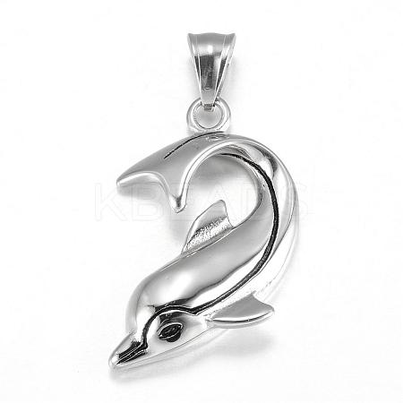 Tarnish Resistant 316 Surgical Stainless Steel Pendants STAS-P039-080P-1