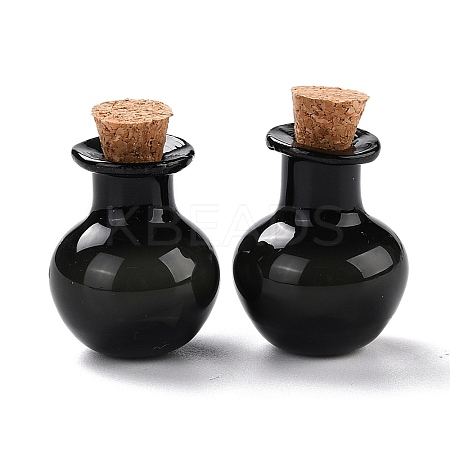 Round Glass Cork Bottles Ornament LS-GLAA-D002-03A-1