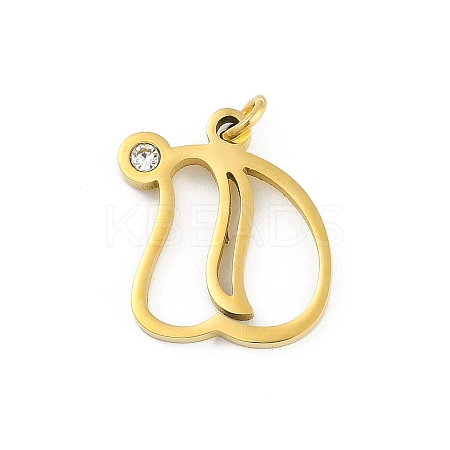304 Stainless Steel Pendants LS-STAS-R137-01G-D-1
