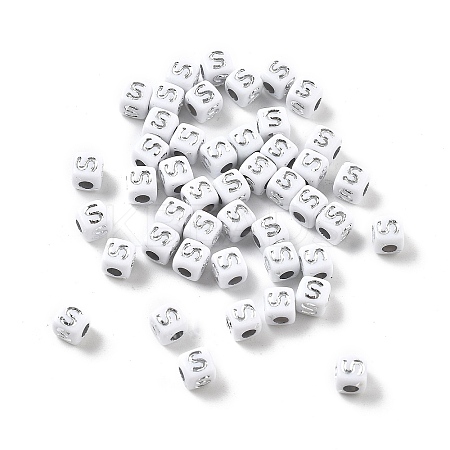 Opaque Acrylic Beads OACR-D282-06S-1