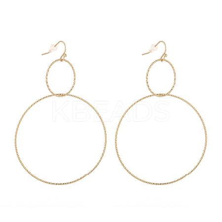 PVD Vacuum Plating 304 Stainless Steel Dangle Earrings EJEW-L237-02G-1