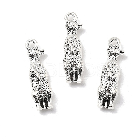 Tibetan Style Alloy Animals Pendants PALLOY-V007-01AS-02-1